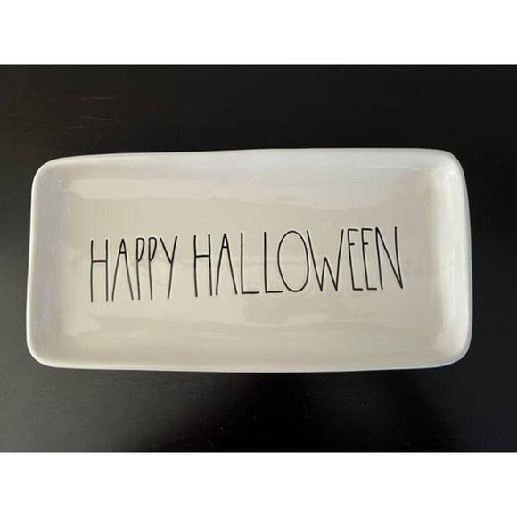 Rae Dunn 2017 Happy Halloween Platter - Picture 1 of 4